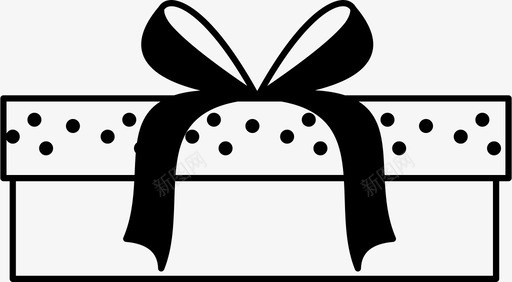 礼品盒生日圆点图标svg_新图网 https://ixintu.com 圆点 惊喜 派对 生日 礼品盒 礼物