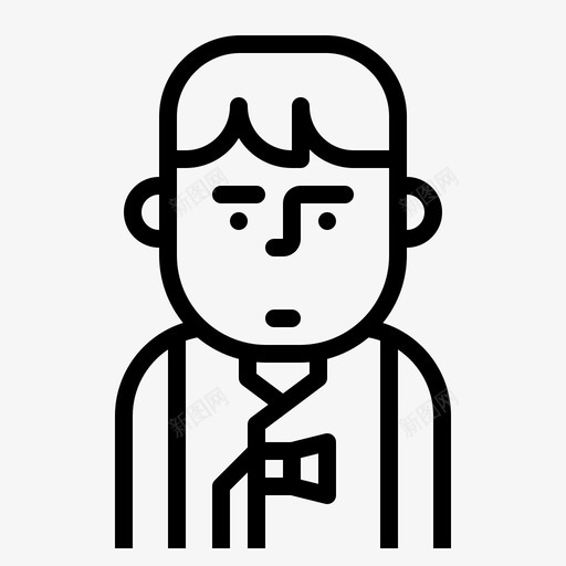 韩国人阿凡达男人图标svg_新图网 https://ixintu.com 男人 阿凡 韩国人