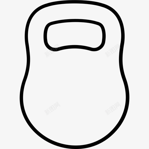 壶铃重型kg图标svg_新图网 https://ixintu.com kg 壶铃 测量 运动 重型 重量