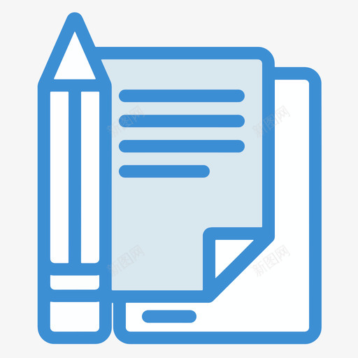 作业本svg_新图网 https://ixintu.com 作业本 填充 线性 扁平 手绘 精美 简约 多色 单色 可爱 商务 圆润 方正