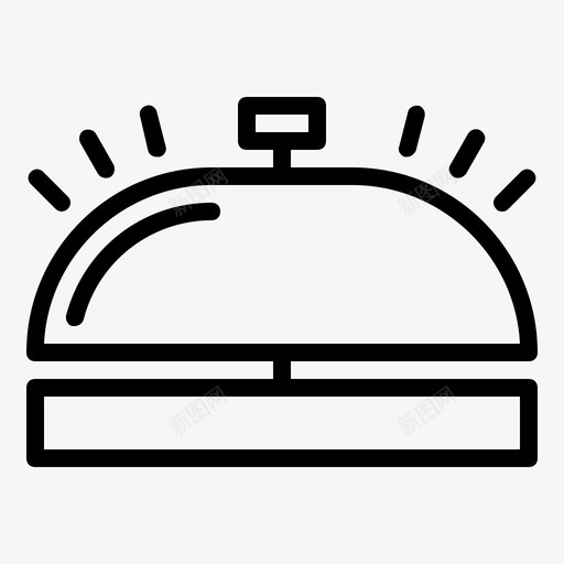 接待员铃桌铃酒店图标svg_新图网 https://ixintu.com 接待员铃 桌铃 酒店 铃声