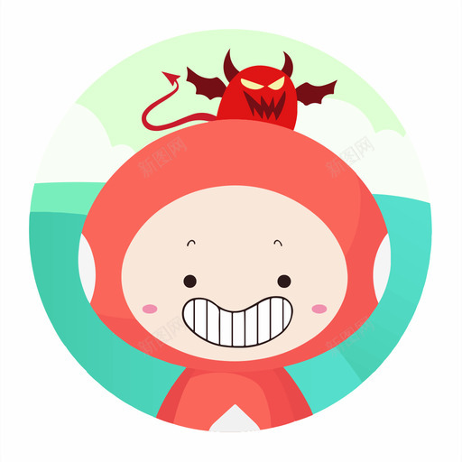 坏笑svg_新图网 https://ixintu.com 坏笑 原创可爱类图标 手绘