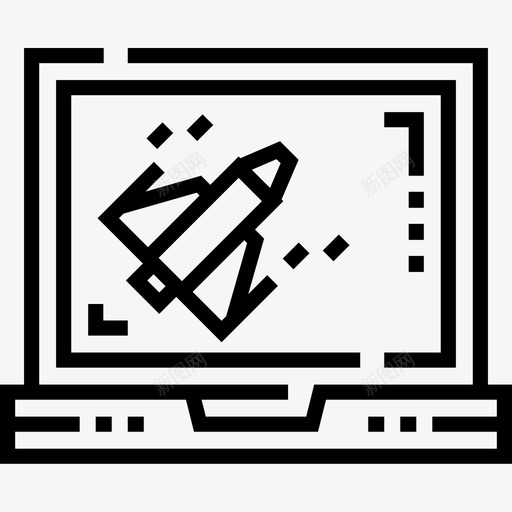 计算机游戏72线性图标svg_新图网 https://ixintu.com 游戏 线性 计算机