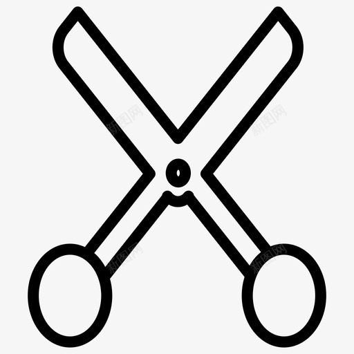 剪刀理发师时尚加粗线条22图标svg_新图网 https://ixintu.com 剪刀 时尚加粗线条22 理发师