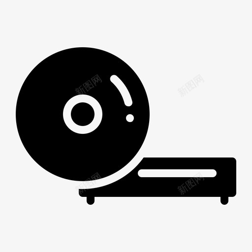 dvd蓝光cd图标svg_新图网 https://ixintu.com cd dvd 播放器 电子 电子设备字形 蓝光