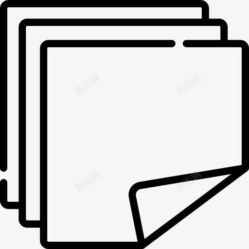 折叠手工艺品9线状图标svg_新图网 https://ixintu.com 手工艺品 折叠 线状