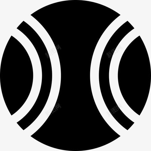 填充网球37只宠物图标svg_新图网 https://ixintu.com 37只宠物 填充网球