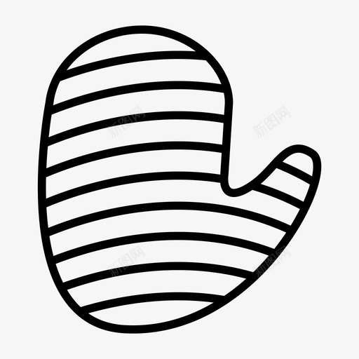 烤箱手套烹饪厨房图标svg_新图网 https://ixintu.com 厨房 厨房用具轮廓 器皿 工具 烤箱手套 烹饪