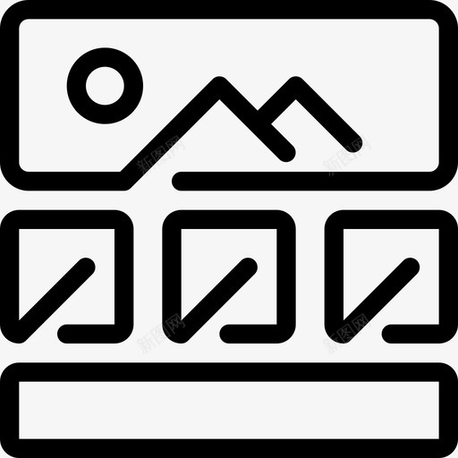 网页横幅版式图标svg_新图网 https://ixintu.com 横幅 版式 程序 网站 网页设计