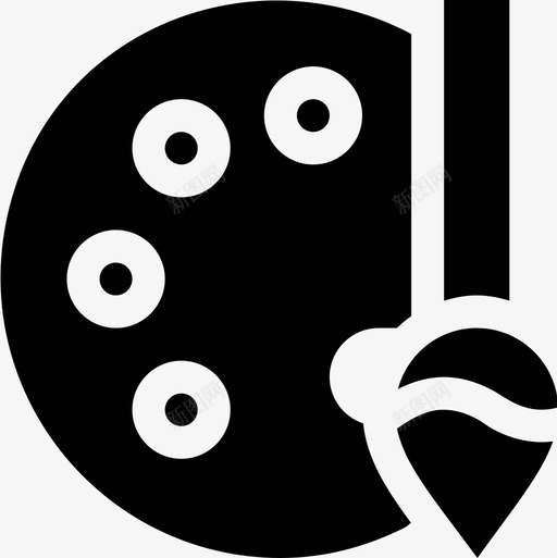 调色板图形71填充图标svg_新图网 https://ixintu.com 图形设计 填充 调色板