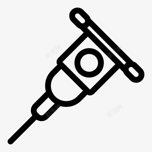 钻探建造修理图标svg_新图网 https://ixintu.com 修理 工作 工具 建造 钻探