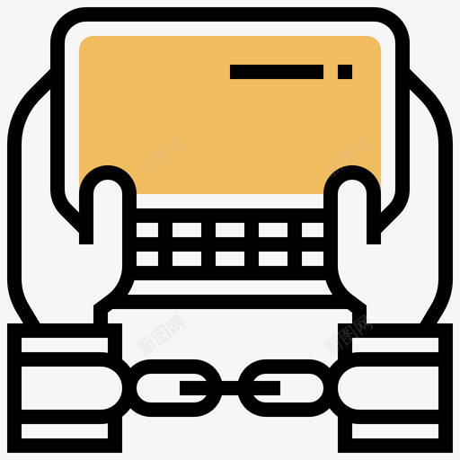 身份金融科技4黄影图标svg_新图网 https://ixintu.com 科技 身份 金融 黄影
