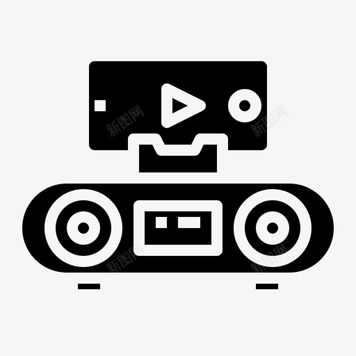 扬声器小工具16实心图标svg_新图网 https://ixintu.com 实心 小工 工具 扬声器