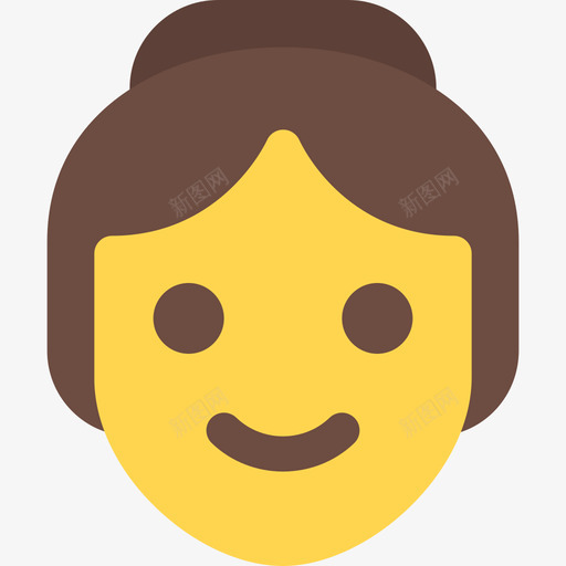 女人笑脸和人3平淡图标svg_新图网 https://ixintu.com 女人 平淡 笑脸