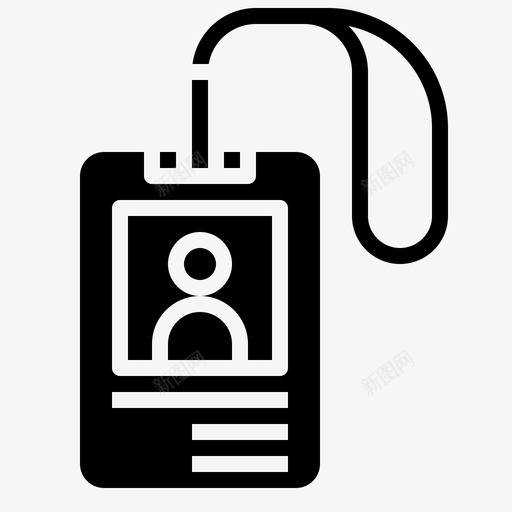 记者证身份证记者图标svg_新图网 https://ixintu.com 字形 记者 记者证 身份证