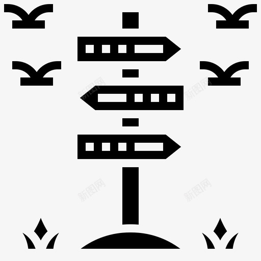 路标地址方向图标svg_新图网 https://ixintu.com 地址 方向 背包客标志 路标