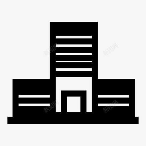 建筑城市地标图标svg_新图网 https://ixintu.com 地标 城市 城镇 建筑 景观