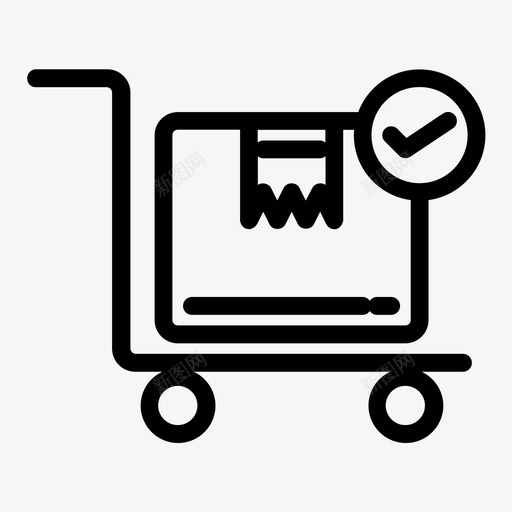 收到包裹购物车营销图标svg_新图网 https://ixintu.com 产品 收到包裹 营销 购买墨水 购物车