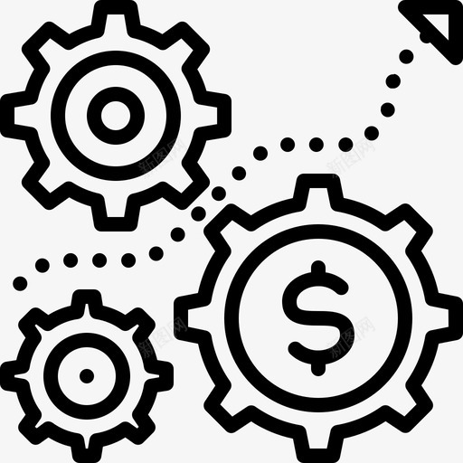 业务自动化业务流程分析流程图标svg_新图网 https://ixintu.com 业务 业务流程 分析 利润 技术 流程 自动化