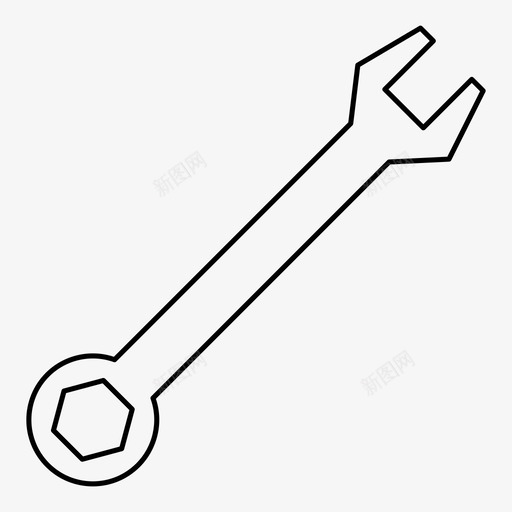 扳手建造修理图标svg_新图网 https://ixintu.com 修理 工具 建造 扳手