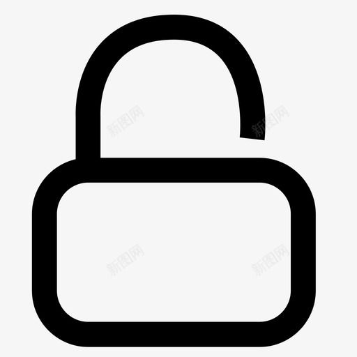 锁空心svg_新图网 https://ixintu.com 锁空心