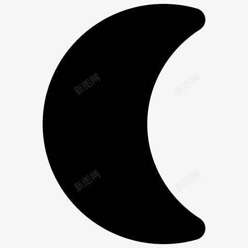 月亮几何学形状图标svg_新图网 https://ixintu.com ii 几何学 形状 月亮