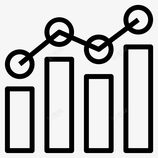 柱状图财务投资图标svg_新图网 https://ixintu.com 业务和财务概要 投资 柱状图 统计 财务