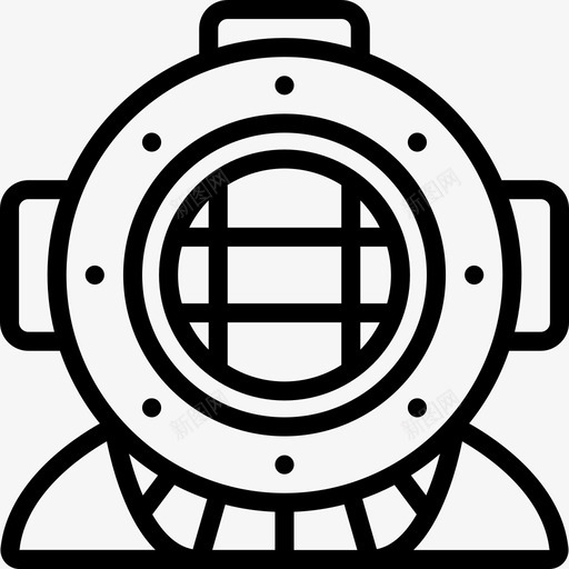 头盔冒险运动13直线型图标svg_新图网 https://ixintu.com 冒险 头盔 直线 线型 运动