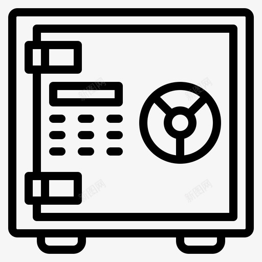 保险箱银行储蓄图标svg_新图网 https://ixintu.com 保险箱 储蓄 安全 银行