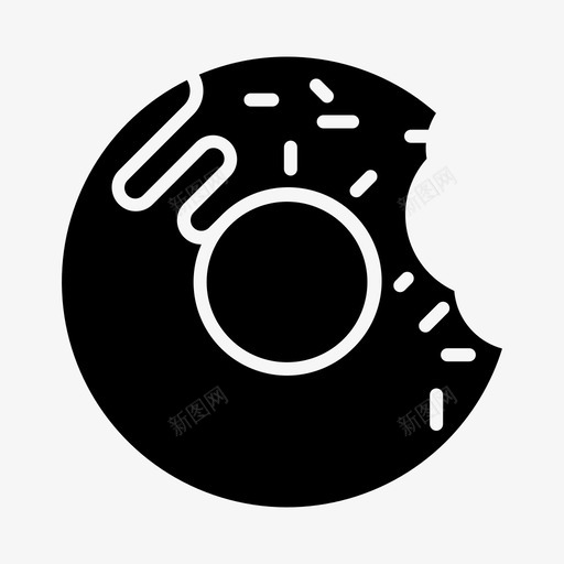 甜甜圈面包店咖啡馆图标svg_新图网 https://ixintu.com 咖啡馆 甜甜圈 面包店