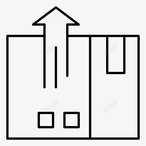 条形码货物交货图标svg_新图网 https://ixintu.com 交货 出口 条形码 物流 货物