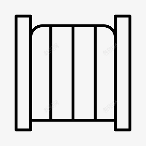 酒吧门栅栏大门图标svg_新图网 https://ixintu.com 大门 栅栏 酒吧门 金属门