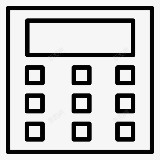 计算计算器工程图标svg_新图网 https://ixintu.com 工具 工程 数学 计算 计算器