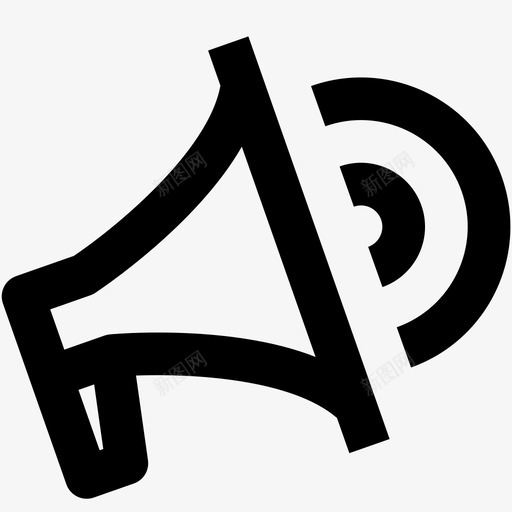 扩音器社交媒体131线性图标svg_新图网 https://ixintu.com 媒体 扩音器 社交 线性