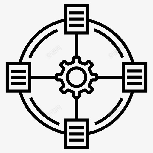 工艺规划算法加工图标svg_新图网 https://ixintu.com 加工 图标 工艺 材料 科学 算法 管理 线图 编程 规划