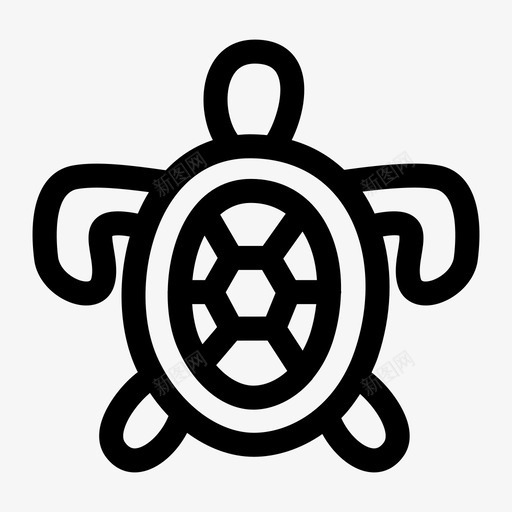 海龟海洋爬行动物图标svg_新图网 https://ixintu.com 海洋 海龟 爬行动物 生物 画的
