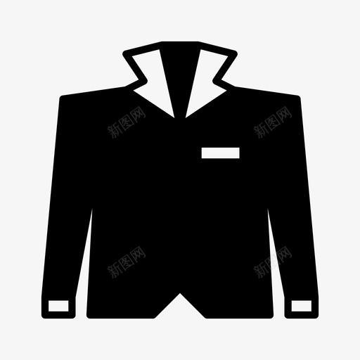 小西装衣服外套图标svg_新图网 https://ixintu.com 外套 小西装 时尚 衣服 购物铭文 连衣裙