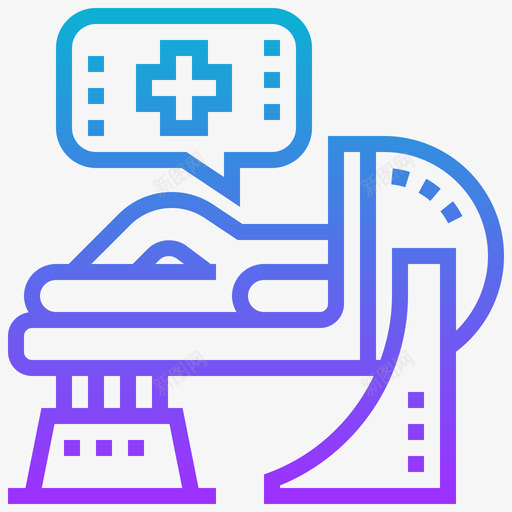 断层扫描健康检查4梯度图标svg_新图网 https://ixintu.com 健康 扫描 断层 梯度 检查