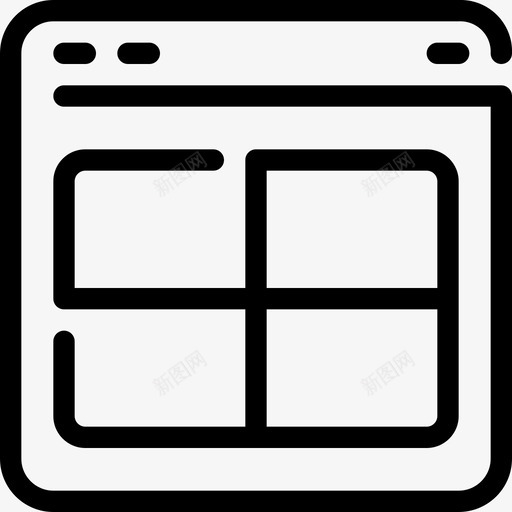 网站布局界面网页浏览器图标svg_新图网 https://ixintu.com 布局 浏览器 界面 网站 网页 网页浏览