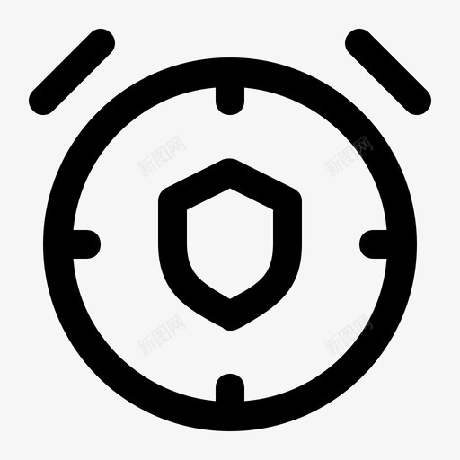 安全时间警报安全图标svg_新图网 https://ixintu.com 全时间 安全 监视 警报