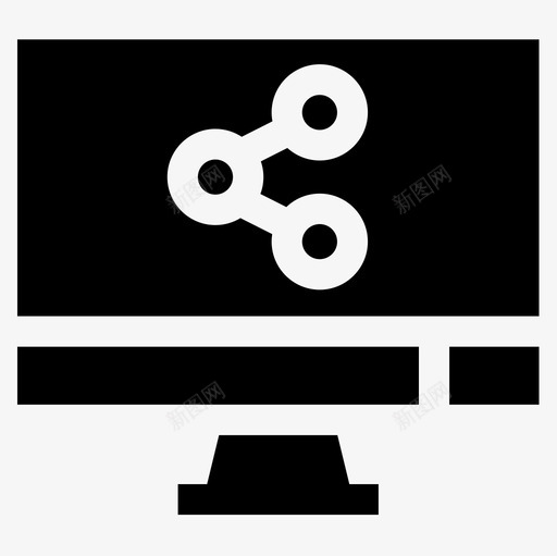 监视器新闻报道图标svg_新图网 https://ixintu.com 新闻报道 监视器