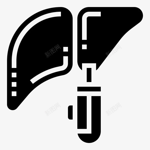 肝炎健康检查6字形图标svg_新图网 https://ixintu.com 健康 字形 检查 肝炎