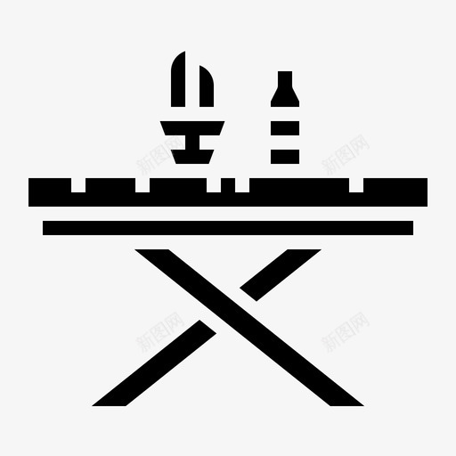 户外桌子长凳家具图标svg_新图网 https://ixintu.com 家具 户外桌子 木材 烧烤派对实心 长凳