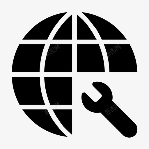 web工具配置设置图标svg_新图网 https://ixintu.com webglyph web工具 网站 设置 配置