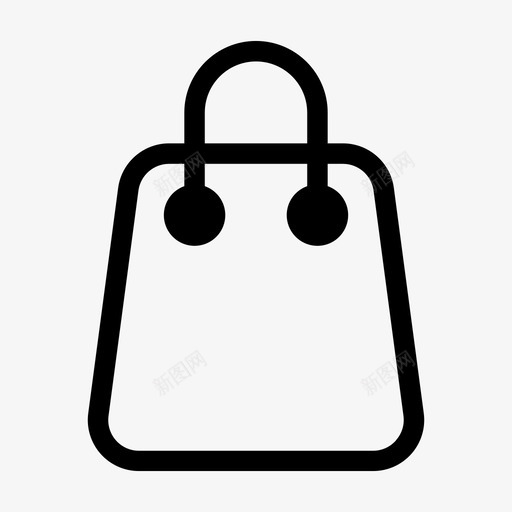 购物袋购物车网上购物线路图标svg_新图网 https://ixintu.com 网上购物线路 购物袋 购物车
