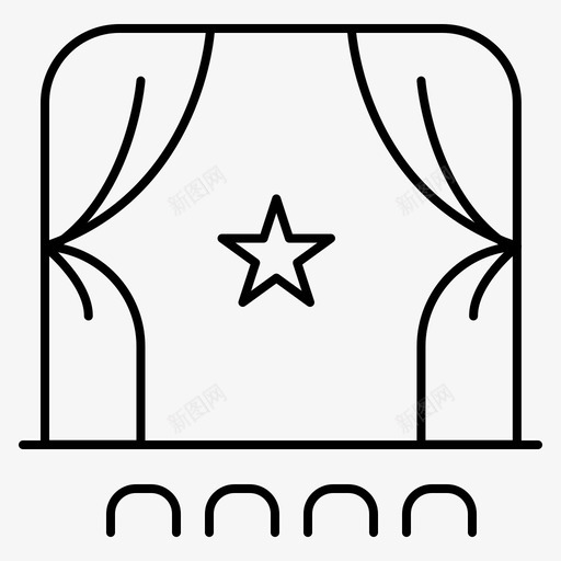 观众电影院人群图标svg_新图网 https://ixintu.com 人群 塞尼玛 电影 电影院 观众