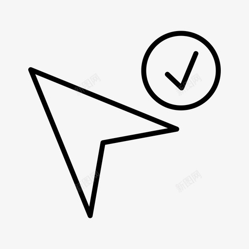 光标取消选中图标svg_新图网 https://ixintu.com 光标 单击 取消 形状 符号 选中 选择
