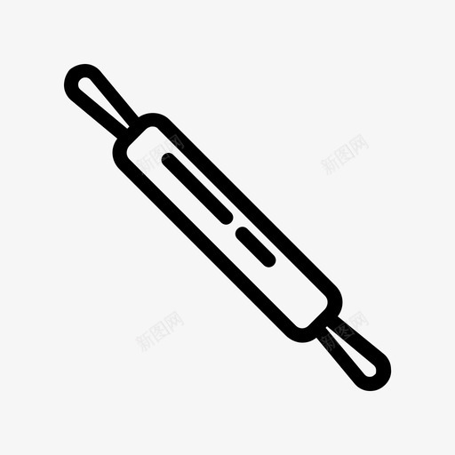 擀面杖烘焙厨房图标svg_新图网 https://ixintu.com 厨房 套装 实心 擀面杖 烘焙