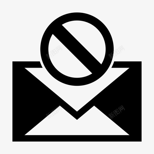垃圾邮件通信电子邮件图标svg_新图网 https://ixintu.com 互联网 垃圾 消息 电子邮件 通信 邮件