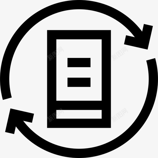 旋转用户体验28线性图标svg_新图网 https://ixintu.com 旋转 用户体验28 线性
